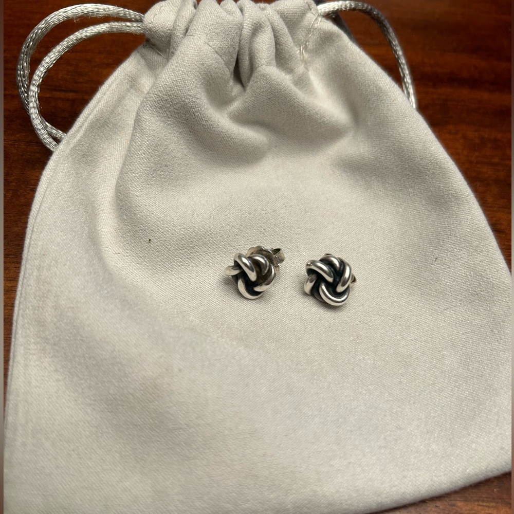 James Avery original lovers’ knot studs